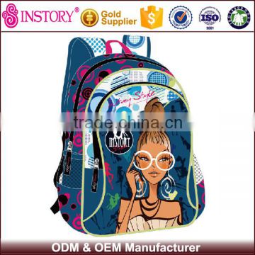 Silkscreen Printing Stylish Korean Ladies' School Bags