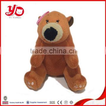 custom plush stuffed bear doll plush sitting bear toy