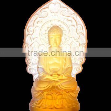 Factory Wholesale Crystal/ Western Transparent Jade Buddha Statue