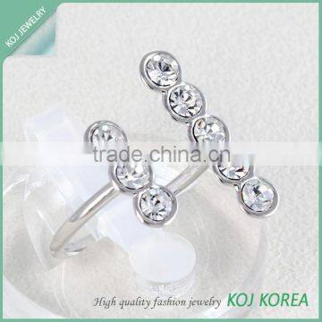 KR-635 cubic zirconia tiny simple adjustable ring accessories free size