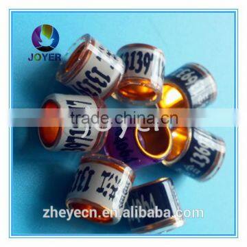 2015 Band Pigeon Ring Aluminum With Plastic 8mm New photo-3