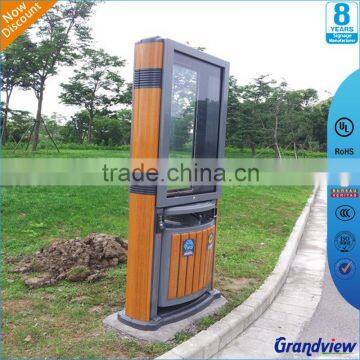 Wooden Brown Paint Led Customized Light Box With Trash Bin photo-5