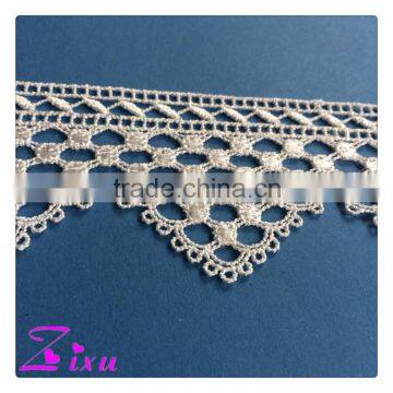 latest special embroidery lace white lace cheap custom design lace for girl dress/garment