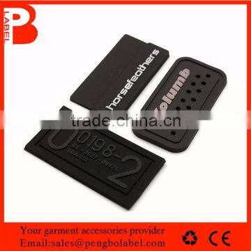 Custom Jeans Embossed Logo Pvc Patch for Any Color photo-5