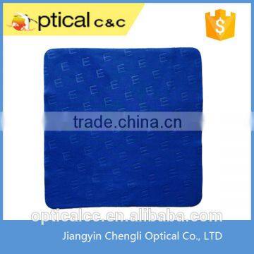 Embossed lens cleaning cloth