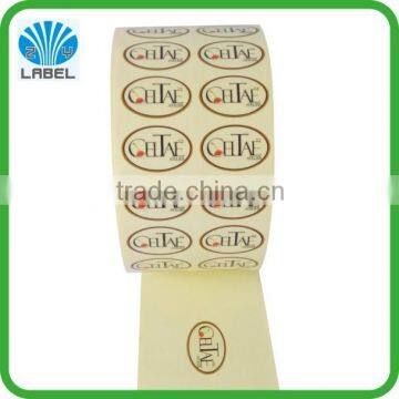 Clear design logo printed stickers