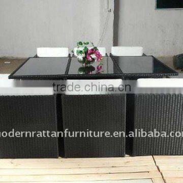 Promotion outdoor funiture set - rattan dining table and chair