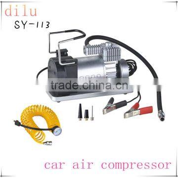 Factory supply 12v car air compressor, 150 psi air pump, 40L/min tire inflator,1 cylinder car air compressor