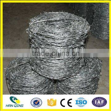 best quality electro galvanized /hot dipped galvanized / SS barbed wire coil