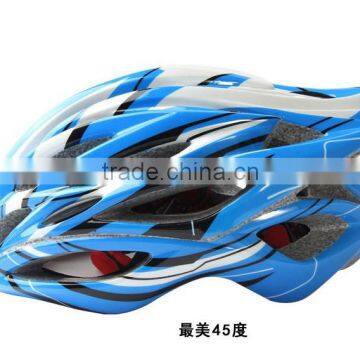 Anodized blue EPS mountain safety bike bicycle outdoor adult helmet