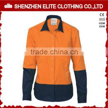 slim fit women two tone work wear workers uniform