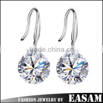 2016 Fashion Silver Zircon Jewelry,wholesale Earring Jewelry
