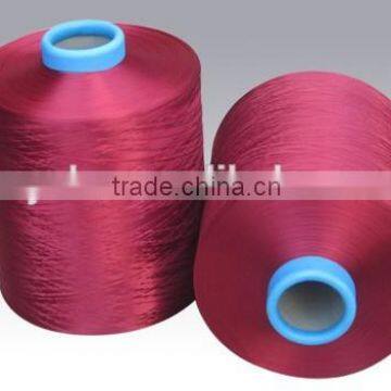 100% POLYESTER DTY DOPE DYED YARN