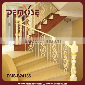 artistic iron stair handrail/stair railings iron/wrought iron rails