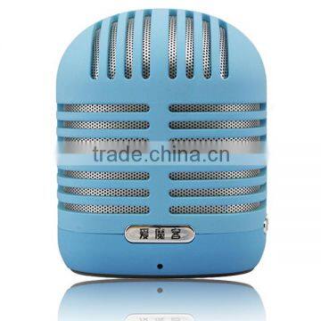 2015 New Products Portable Mini Bluetooth Speakers Metal Steel Wireless Smart Hands Free Speaker With FM Radio Support SD Card