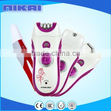 4 in 1 NIKAI Lady electrical epilator machine NK-7689-4