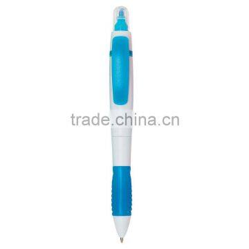 Color Twin-Write Pen/Highlighter-Blue White