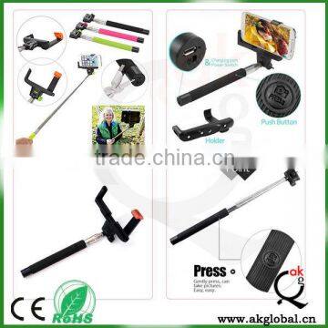 Extendable Bluetooth Monopod Selfie Stick Monopod z07-5 with bluetooth remote shutter button