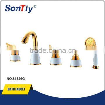 Luxury Shower Columns Health 3-holes Bathroom Faucet Mixer photo-6