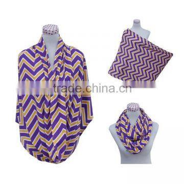 Medium Style of Length and Knit Style Mardi Gras Scarf photo-2