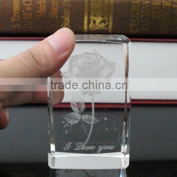 2016 cheap good 3d laser crystal cube wholesale