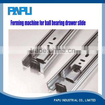 High quality drawer slide manufactory, 58mm ball bearing drawer slide, roller forming machine of ball bearing slide