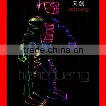 Wireless DMX512 Stage Show LED Light Tron Dance Suit