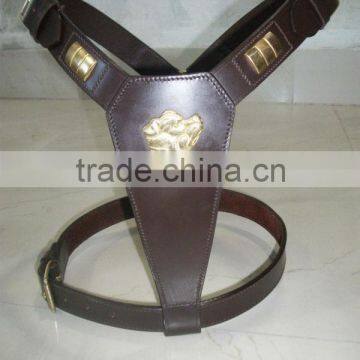 2016 Wholesale New Best Quality Genuine Leather Large Dog Harness