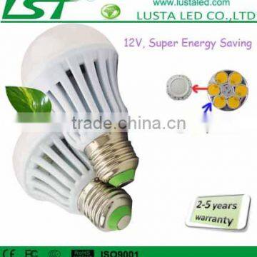 5W/7W/9W/ 11W LED Bulb, High Lumens Output, AC/DC 12V, LED Bulb 12v 7w