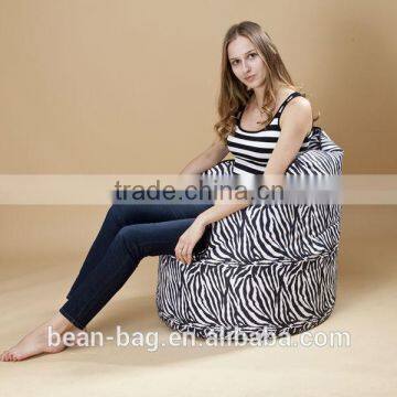 Hot Sale Stripe High Back Bean Bag Sofa Chair