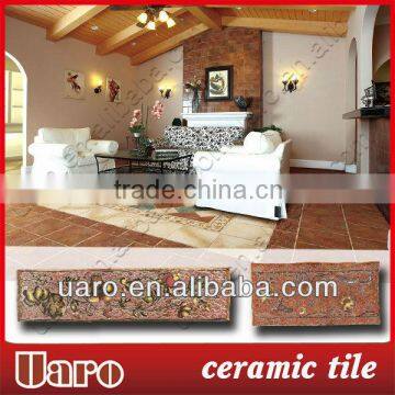 Luxury flower decoration vintage brick ceramic antique marble tiles flooring