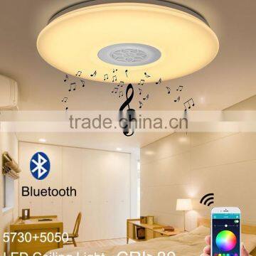 40W Bluetooth Control LED Ceiling Lamp Multi Colour with Bluetooth Speakers,2700-7000K