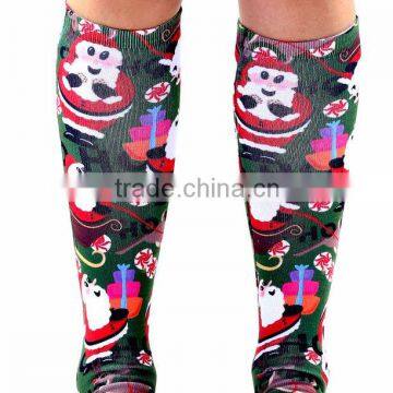 Santa Snowman Printing Christmas Sock photo-4
