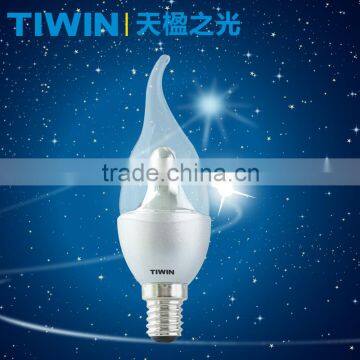 TIWIN TUV CERTIFICATE Gold White Silver E14 4W Led Flameless Candle photo-3