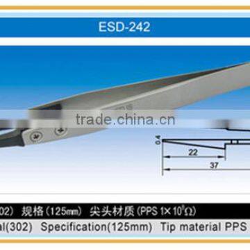 Sliver Stainless Steel ESD Tweezer With Removable Tweezer Head photo-2