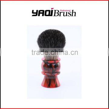 Black badger shaving brushes resin handles