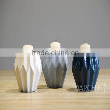 New design ceramic candle holders home decoration