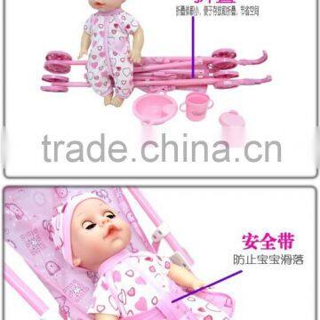 Plastic Doll Stroller Cheap Boy Lifelike Baby Doll Toy photo-3