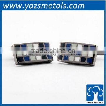 Custom grid cufflink with design logo