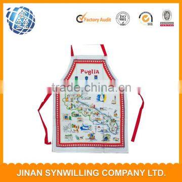 Wholesale Cotton/TC Fabric With Customer Design Printed Cooking Aprons