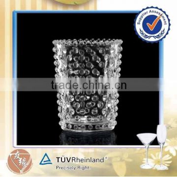 SGS certificate 220ml (8oz) small round glass cup for candle