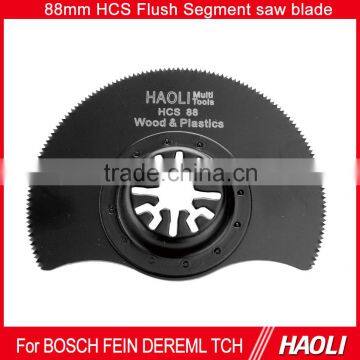 88mm(3-1/2'') HCS Flush Segment oscillating muti tool saw blade for cutting wood