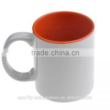 Factory High Quality Sublimation Coated Blank Inner Color Mug 11OZ