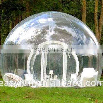 Outdoor PVC bubble tent camping transparency clear inflatable tent for sale