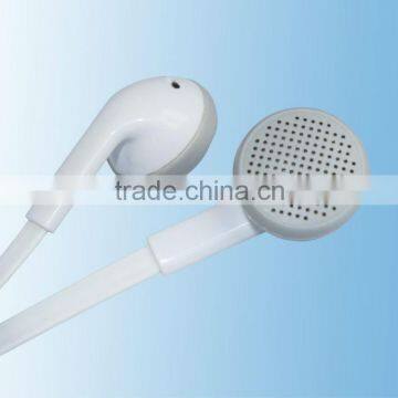 Earphone with flat cord, handsfree earpiece