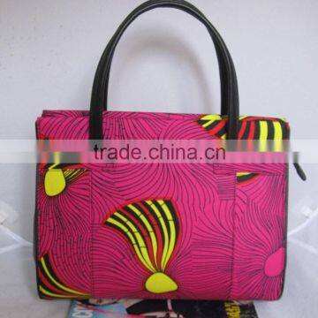 African Wax Ankara Fabric Lady Handbags photo-2