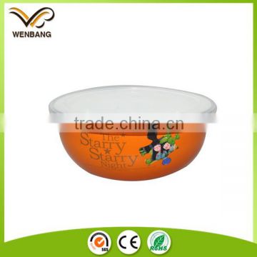 Factory direct made custom logo printed tin rice bowl with lid