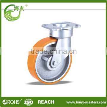 fixed and swivel caster with pu wheel