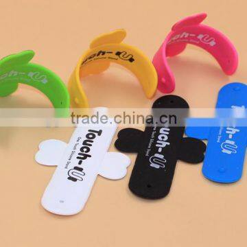 2015 Custom logo cute design silicone mobile phone holder for iphone6s