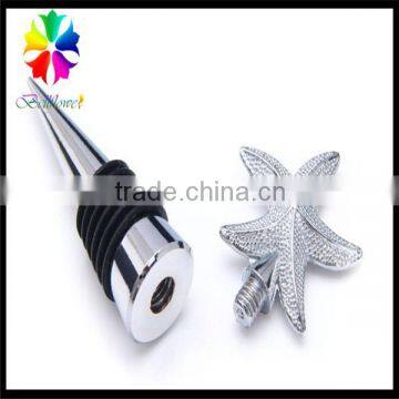 Three-dimensional Starfish Shape Metal Wine Stopper